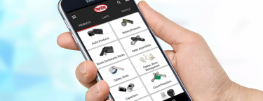 Page de l'appli mobile de DigiKey
