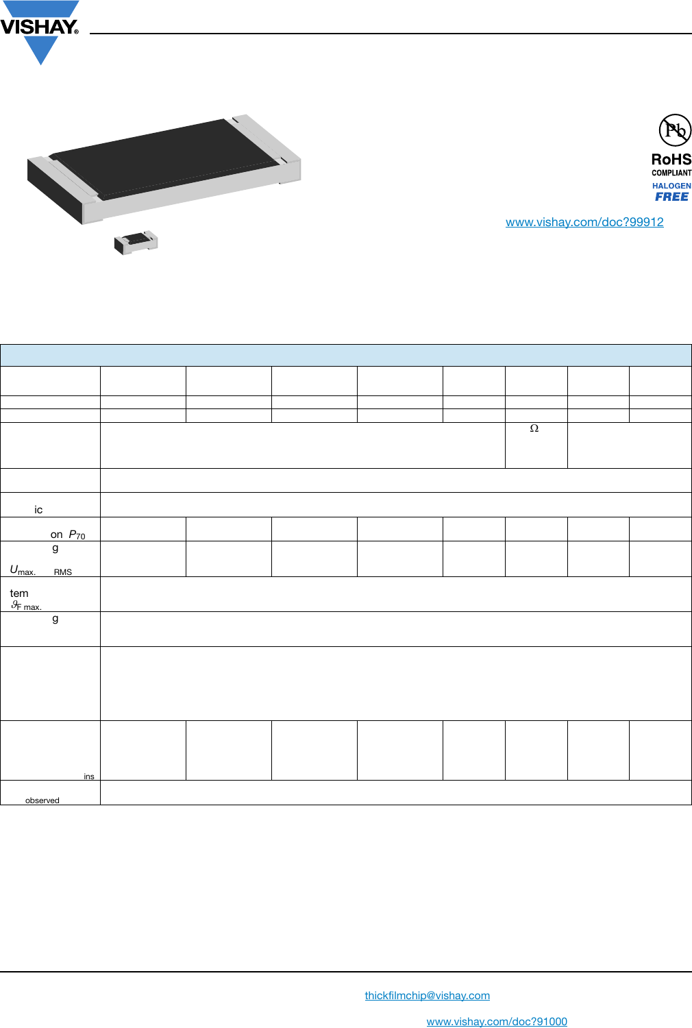 D/CRCW e3 Series Datasheet by Vishay Dale DigiKey Electronics