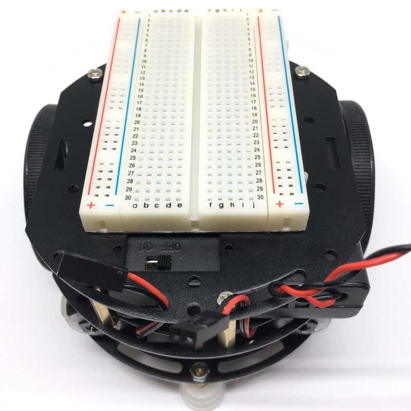 Install the Breadboard on top of the Robot