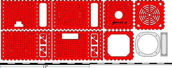 Wooden case shown with optional engraving